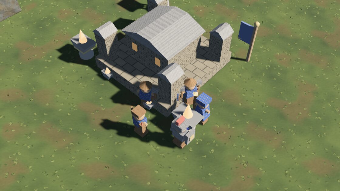 A human castle of fieldstone